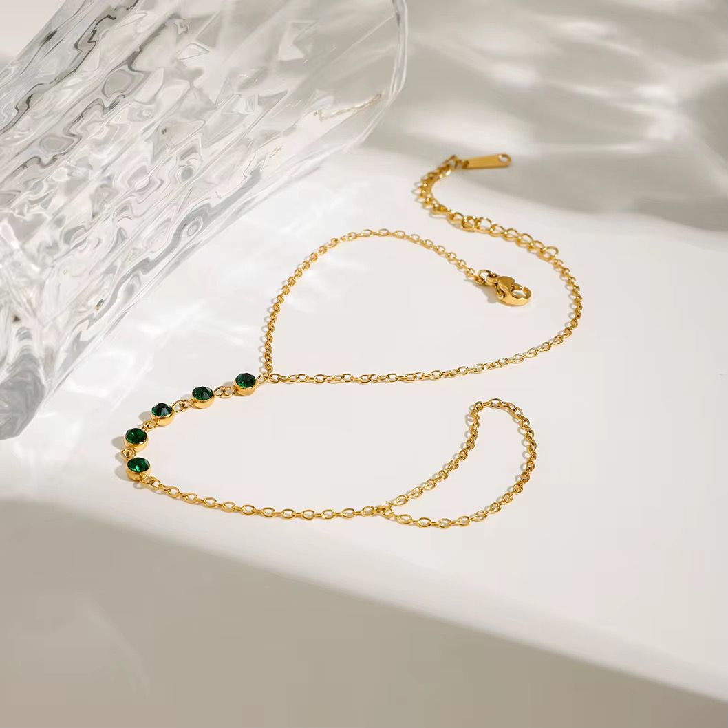 Chaîne de Main Émeraude